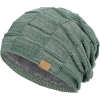 Slouch Beanie – Warm Knitted Winter Hat - Luca-Green-State of Style