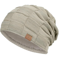 Slouch Beanie – Warm Knitted Winter Hat - Luca-Khaki-State of Style