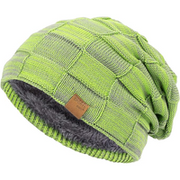 Slouchy Knitted Beanie - Luca-Bright green-State of Style