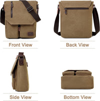 Compact Canvas Crossbody Messenger Bag – Renan