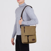 Compact Canvas Crossbody Messenger Bag – Renan