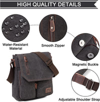 Compact Canvas Crossbody Messenger Bag – Renan