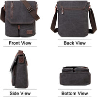 Compact Canvas Crossbody Messenger Bag – Renan