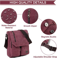 Compact Canvas Crossbody Messenger Bag – Renan