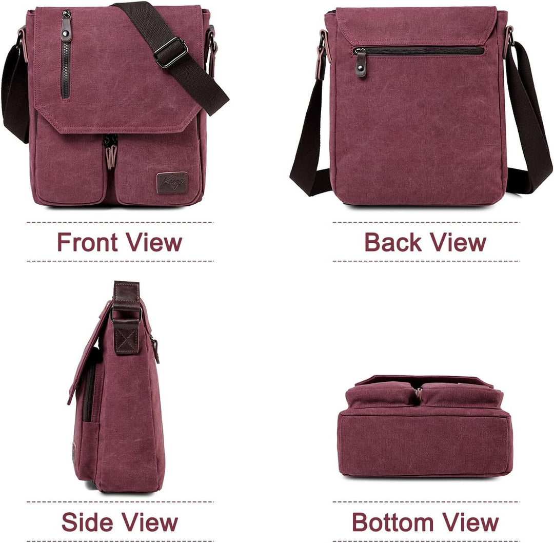 Compact Canvas Crossbody Messenger Bag – Renan
