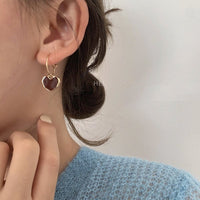 Small Red Heart Earrings - Amore-State of Style