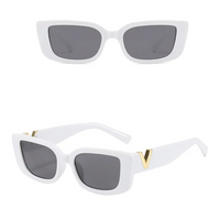 Small Retro Cat Eye Sunglasses-Black-State of Style