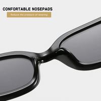 Small Retro Cat Eye Sunglasses-Black-State of Style