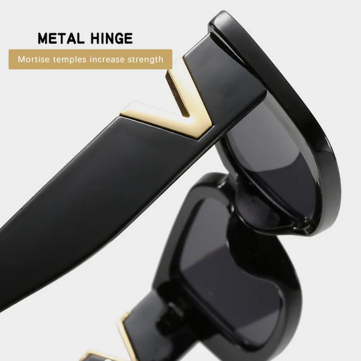 Small Retro Cat Eye Sunglasses-Black-State of Style