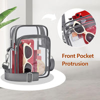 Small Transparent Handbag with Removable Strap - MiniVue-Black-State of Style