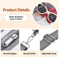 Small Transparent Handbag with Removable Strap - MiniVue-Black-State of Style