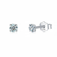 Small Zirconia Earrings - Lynette-2 mm-Silver-State of Style