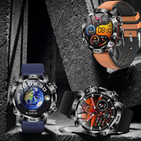 Smart Health Tracker with Glucose and ECG Monitoring - HealthPro-Black Steel-State of Style