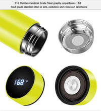 Smart Insulated Bottle with LED Temperature Display-Black-State of Style