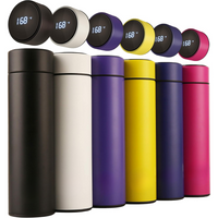 Smart Insulated Bottle with LED Temperature Display-Black-State of Style