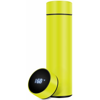 Smart Insulated Bottle with LED Temperature Display-Yellow-State of Style
