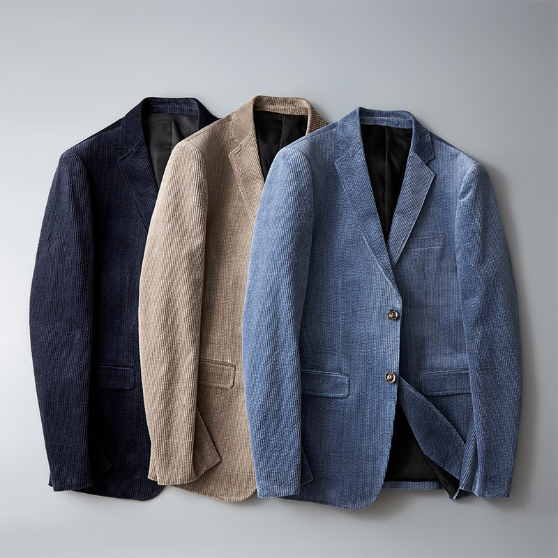Smart Men’s Corduroy Blazer - Vincent-Brown-S-State of Style