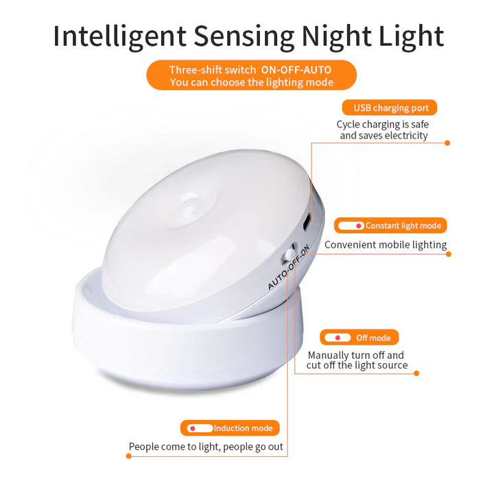 Smart Motion Sensor Night Light - Elara-White-State of Style
