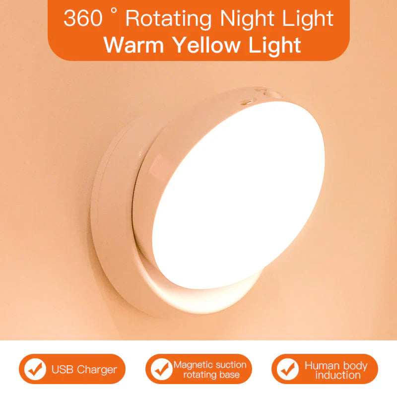 Smart Motion Sensor Night Light - Elara-Yellow-State of Style