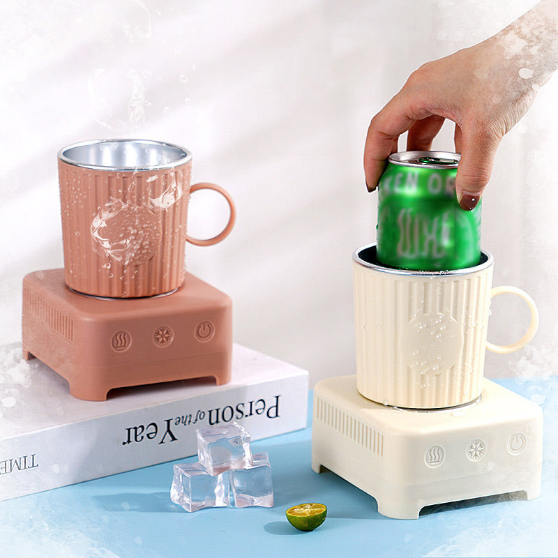 Smart Mug with Quick Cooling and Heating - ThermoMug-Yellow-State of Style