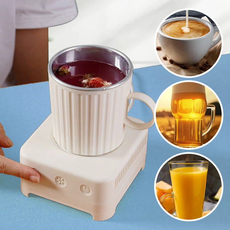 Smart Mug with Quick Cooling and Heating - ThermoMug-Yellow-State of Style