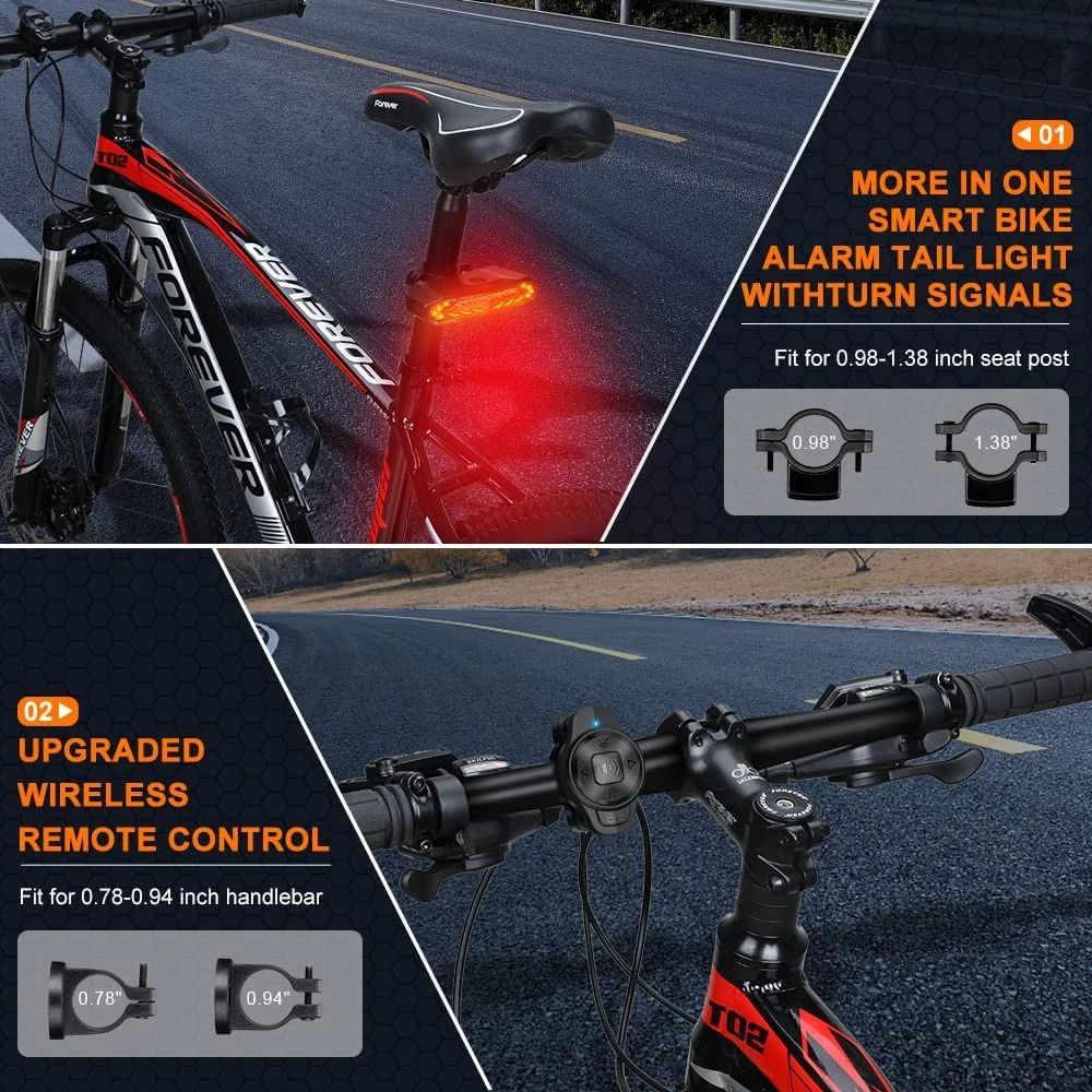 Smart Rear Light Alarm - BikeGuard™-State of Style