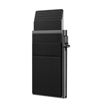SMART RFID CREDIT CARD HOLDER - THIN MINI METAL WALLET FOR MEN-Black-State of Style