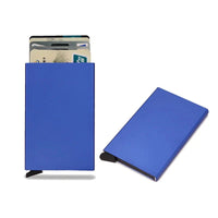 SMART RFID CREDIT CARD HOLDER - THIN MINI METAL WALLET FOR MEN-Style2 blue-State of Style