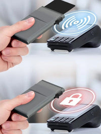 SMART RFID CREDIT CARD HOLDER - THIN MINI METAL WALLET FOR MEN-Style2 gold-State of Style