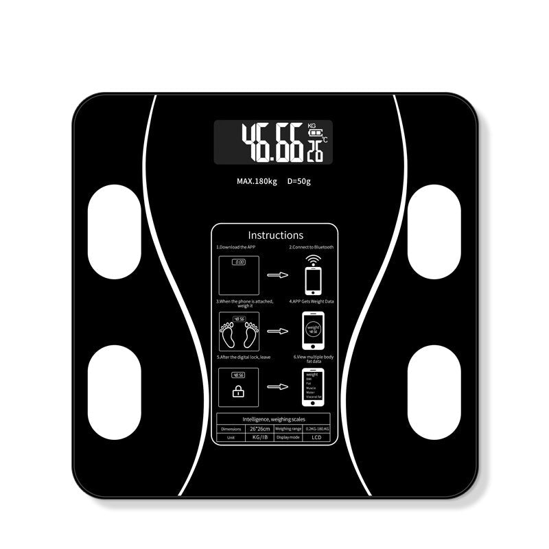 Smart Scale with Body Analysis - FitScale-Black-State of Style