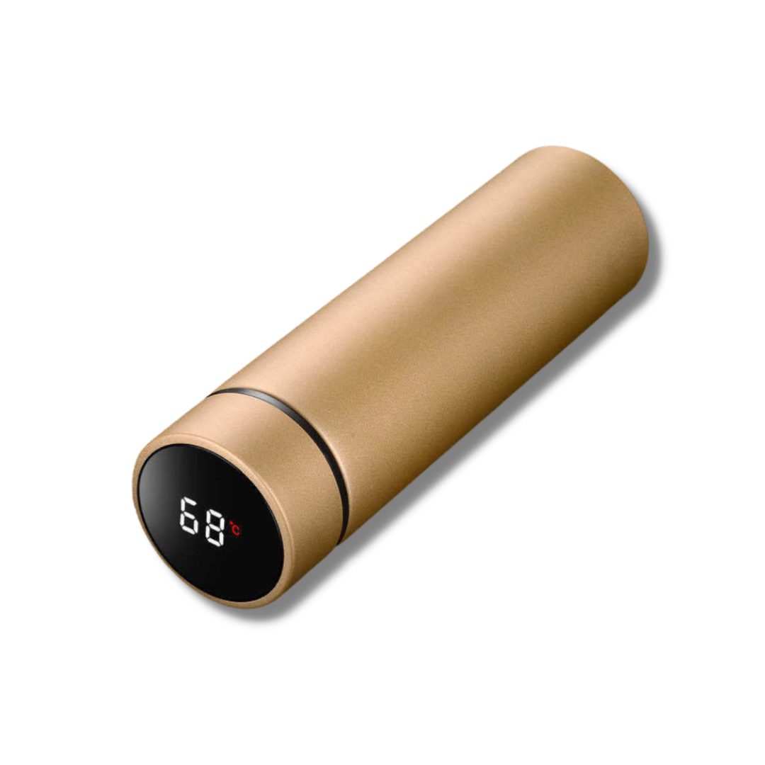 Smart Thermos Bottle with Digital Temperature Display - TempKeeper-Gold-State of Style