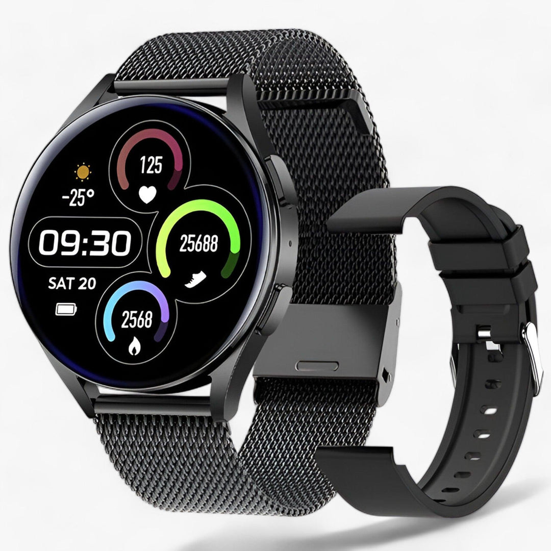 Smartwatch for Health and Style - Evelyne-Black Gas-State of Style