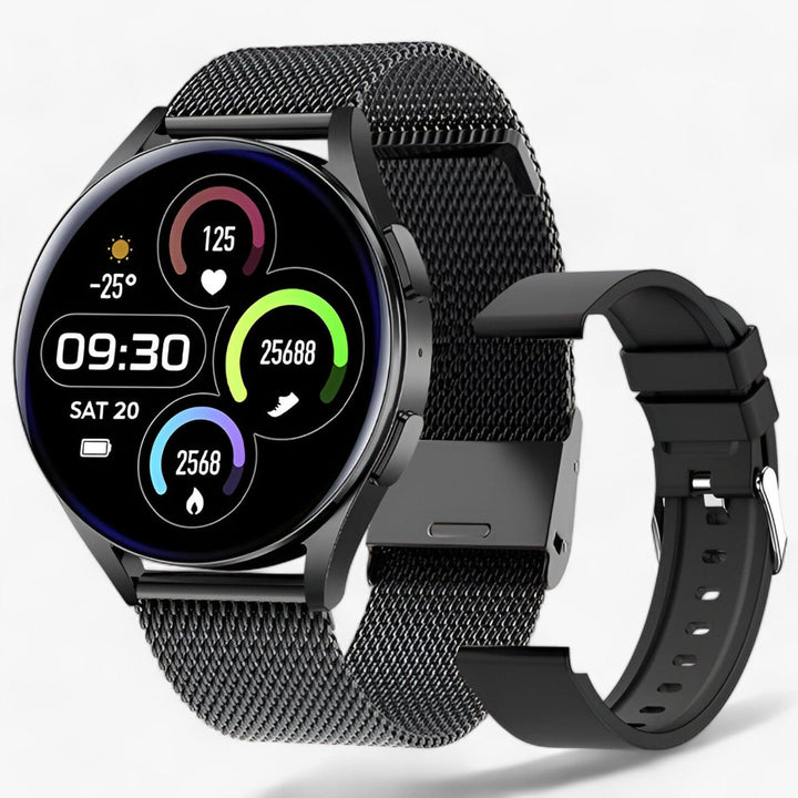 Smartwatch for Health and Style - Evelyne-Black Gas-State of Style