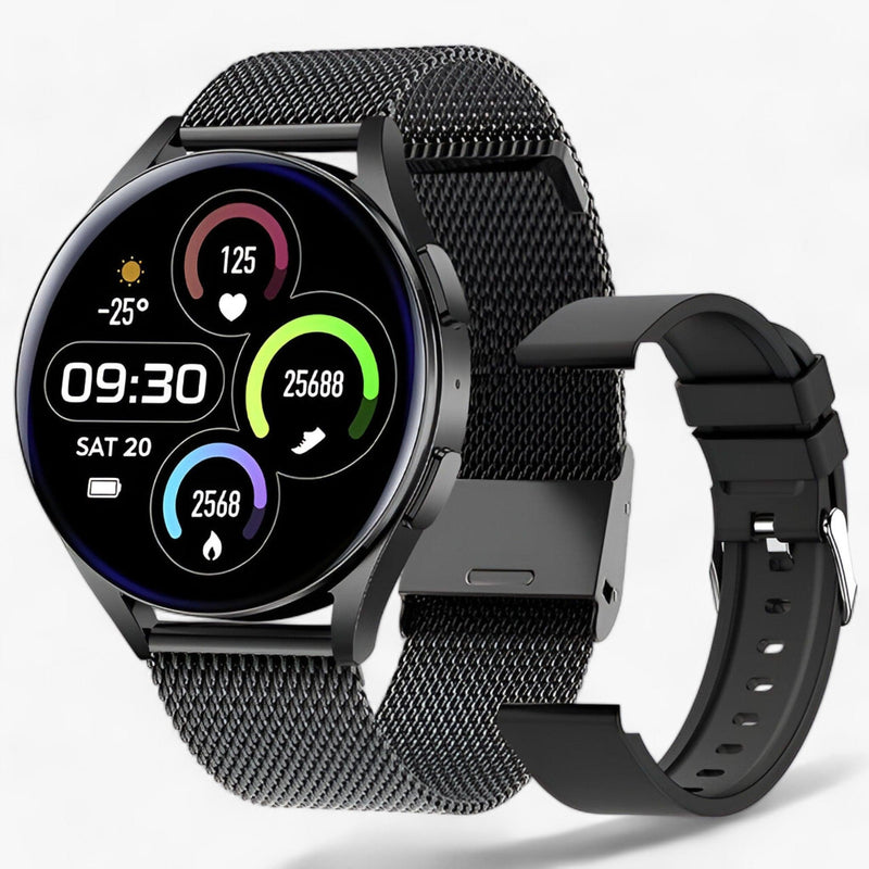 Smartwatch for Health and Style - Evelyne-Black Gas-State of Style