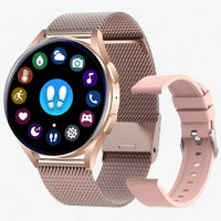 Smartwatch for Health and Style - Evelyne-Rose Gold Mesh-State of Style