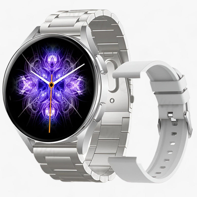 Smartwatch for Health and Style - Evelyne-Silver Steel-State of Style