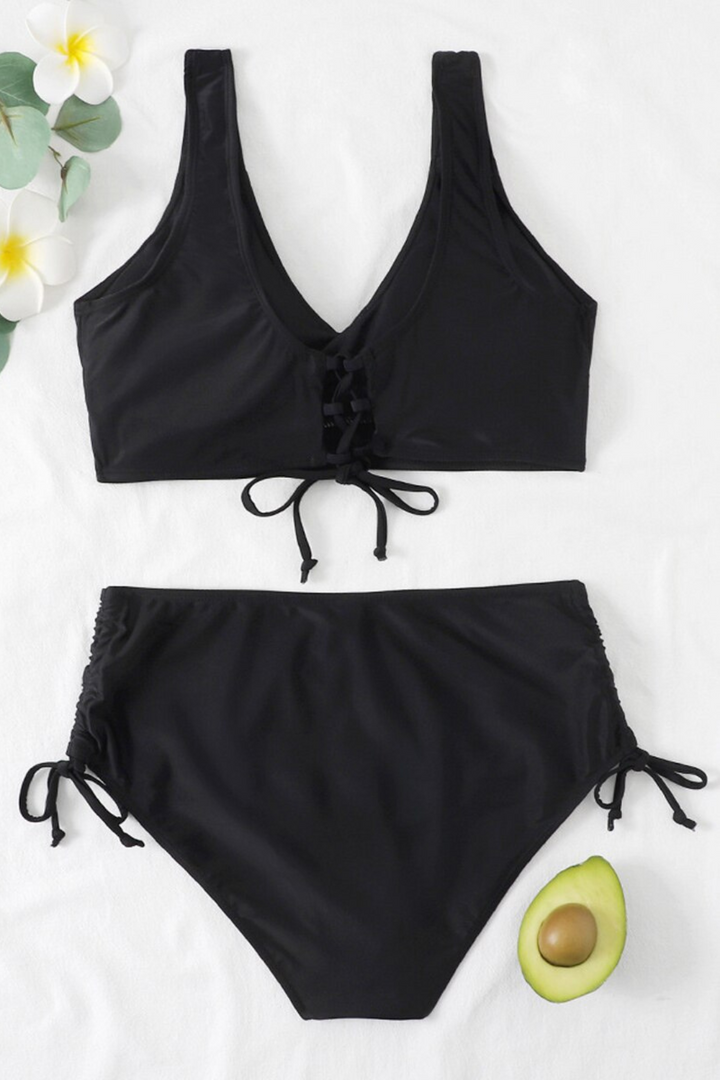 Smooth Bikini Set with Sporty Twist – Solea-Black-S-State of Style