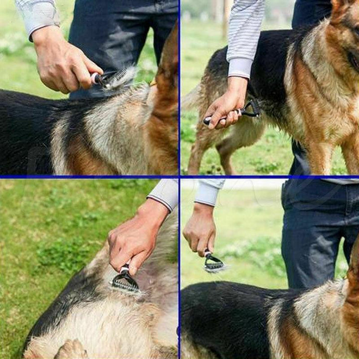 SmoothGroom Double-Sided Pet Grooming Comb-Blue-State of Style