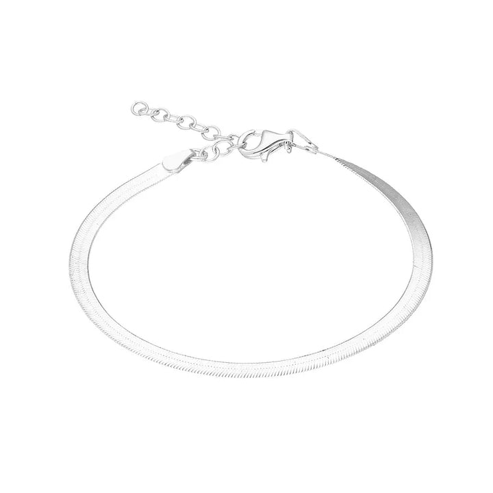 Snake Ankle Bracelet - Isolde-Silver-State of Style