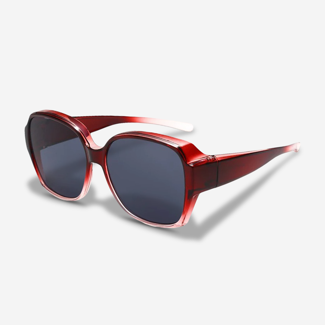 Snap-On Sunglasses for Eyewear Wearers – ClipRay-Red-State of Style