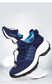 Sneakers with Orthopedic Footbed – Stylish & Supportive Footwear-Black Sky Blue-4.5-State of Style