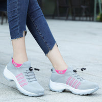 Sneakers with Orthopedic Footbed – Stylish & Supportive Footwear-Grey Pink-4.5-State of Style