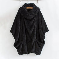 SnugBreeze Oversized Hooded Wind Jacket-Black-2XL-State of Style