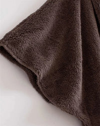 SnugBreeze Oversized Hooded Wind Jacket-Brown-2XL-State of Style