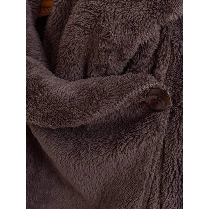 SnugBreeze Oversized Hooded Wind Jacket-Brown-2XL-State of Style