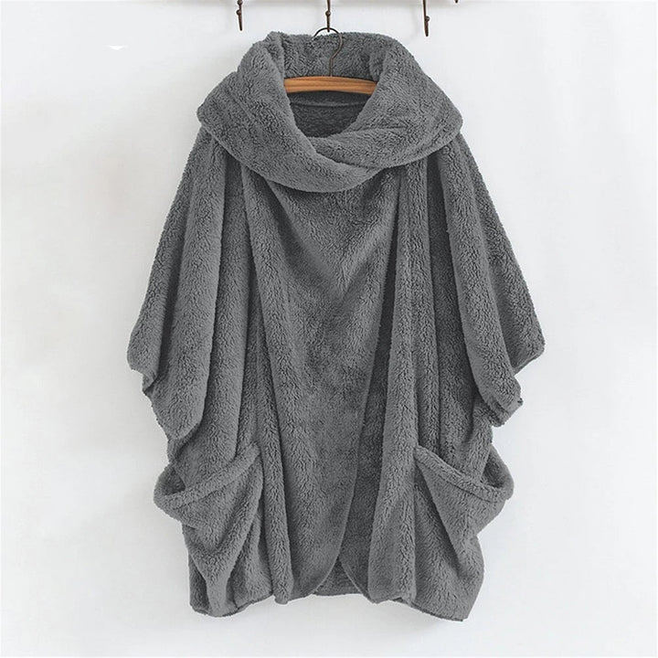 SnugBreeze Oversized Hooded Wind Jacket-Grey-2XL-State of Style