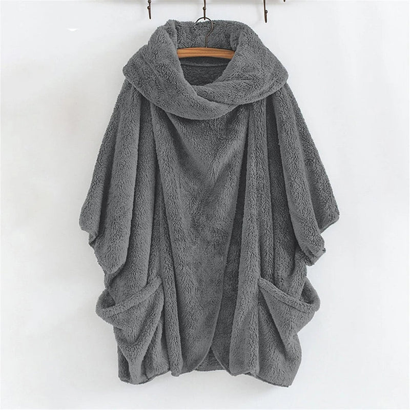 SnugBreeze Oversized Hooded Wind Jacket-Grey-2XL-State of Style