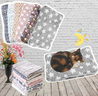 SnuggleSoft Warm Cat Blanket-S-Grey & Stars-State of Style