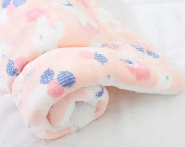 SnuggleSoft Warm Cat Blanket-S-Pink & Ice Berries-State of Style