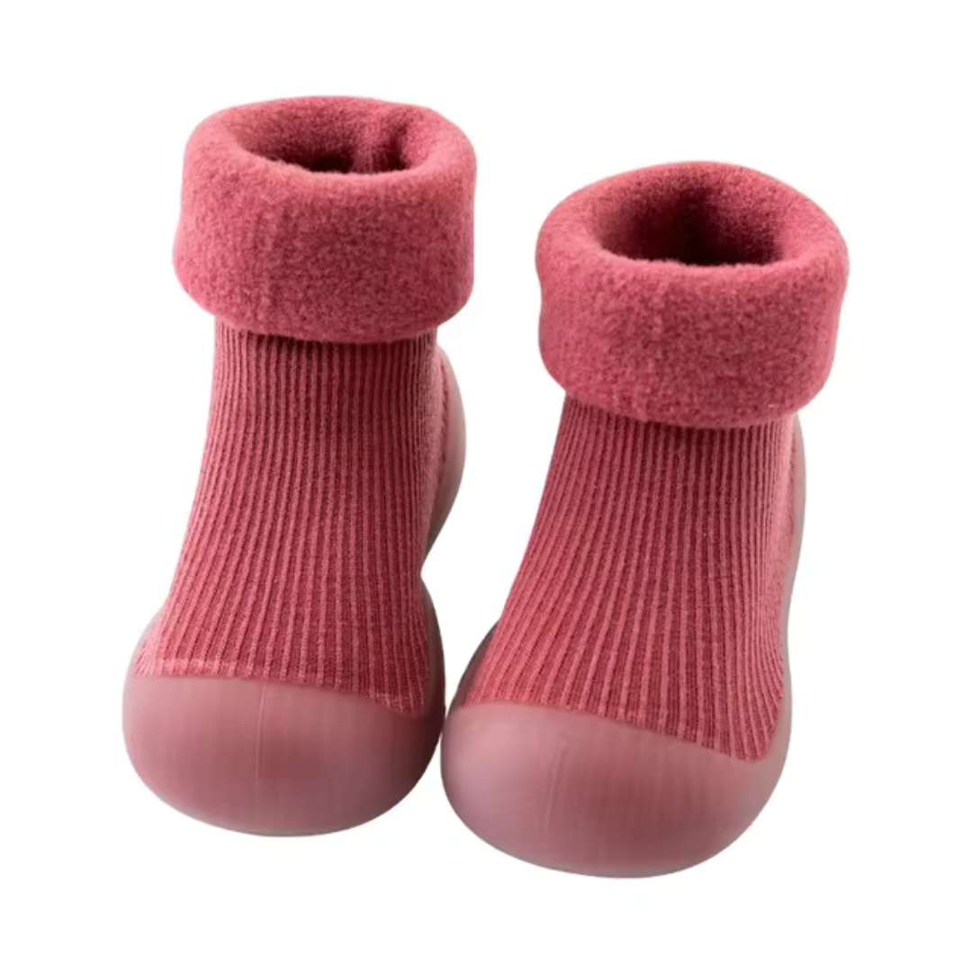 SnugSteps – Comfortable Barefoot Socks for Children-Red-3-4 (11.5cm)-State of Style